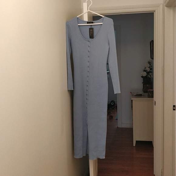 NWT Freda Marie thick long sleeve ribbed dress - Picture 6 of 7